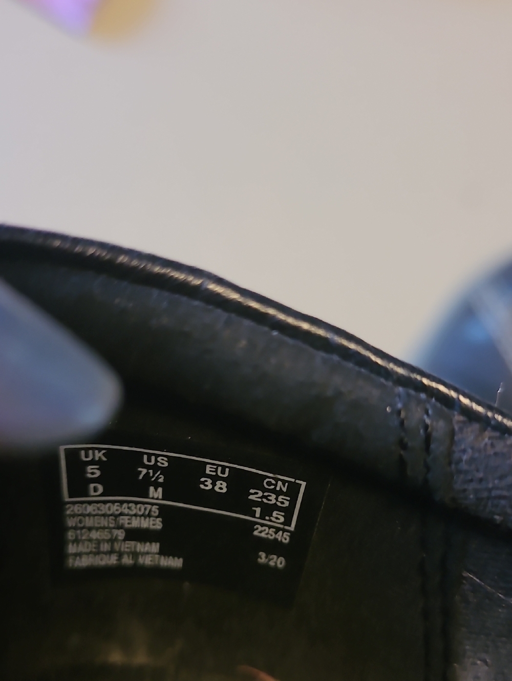 Clarks Brand Black Slip In Shoes With Button Sides.  Size 7-1/2M. - Picture 7 of 8